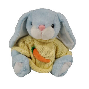 MTY International Vintage Sweater Pals Easter Bunny Plush Stuffed Toy 9 In.